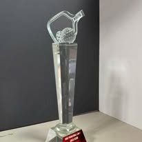 Cúp Pickleball thân trụ thêm quả cầu