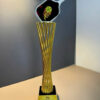 Cúp Pickleball kim loại vàng xoắn